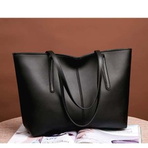 Women’s Soft Leather Handbag Big Capacity Tote Shoulder Bag