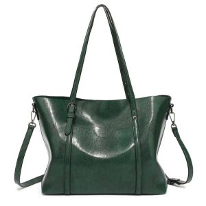 Women’s Soft Leather Handbag Big Capacity Tote Shoulder Crossbody Bag